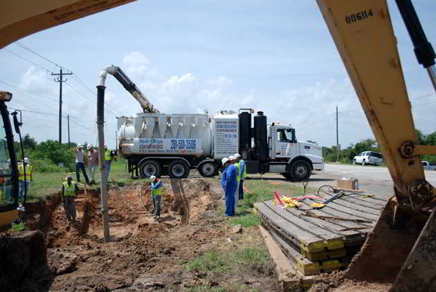 Hydro Excavation to Support Pipeline Relocation Project